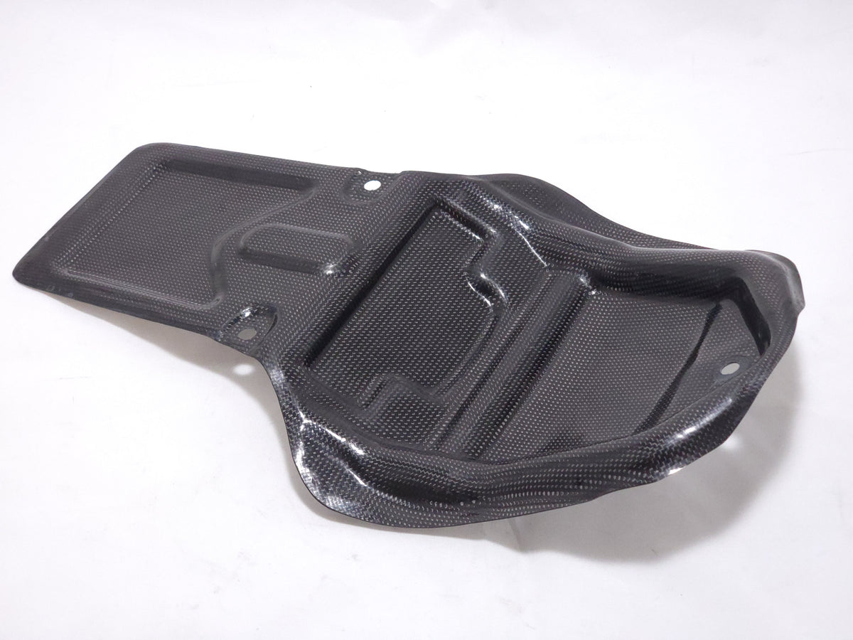 Ducati 749999 Carbon Fiber Under Tray Heat Shield. Corsa Garage