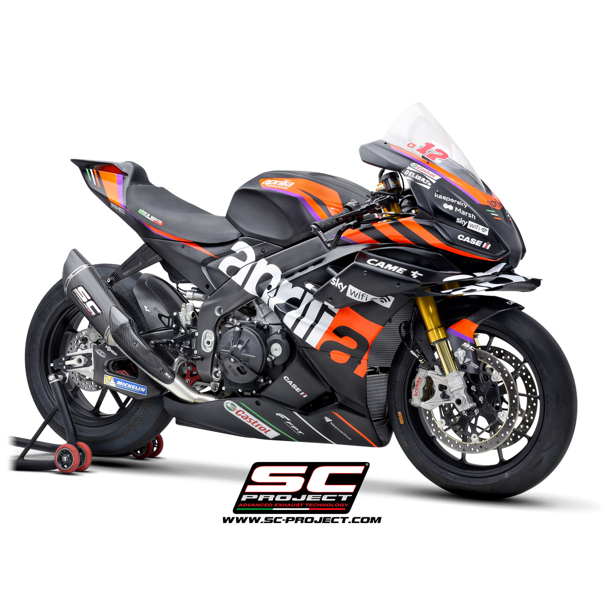 SC1 R Exhaust by SC Project for Aprilia RSV4 1100 2021 2023
