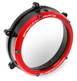 Ducabike Clear Clutch Cover Oil Bath for Ducati Panigale in red