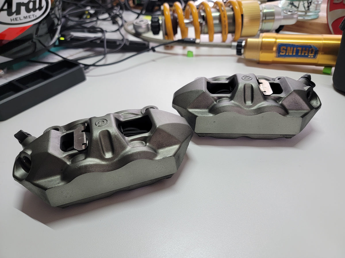 Brembo M4 Monoblock Calipers Corsa Garage