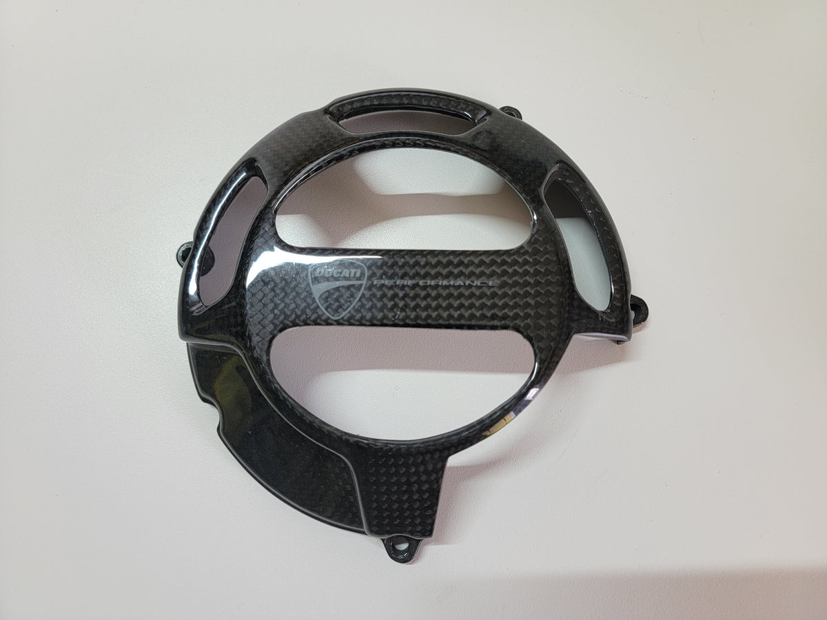 Ducati Performance carbon fiber open clutch cover Corsa Garage