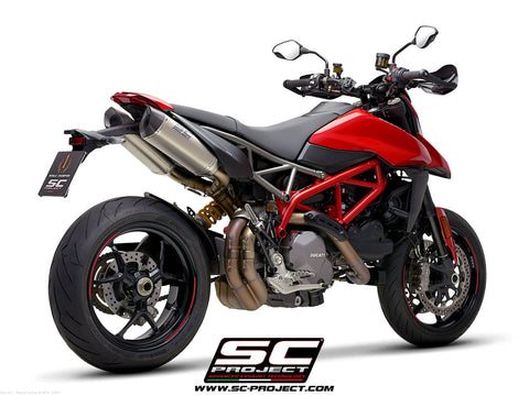 SC1-M Exhaust by SC-Project for Ducati Hypermotard 950 SP 2019 to 2023