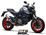 SC1-S Exhaust by SC-Project for Ducati monster 937+ 2021 to 2023