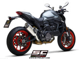 SC1-S Exhaust by SC-Project for Ducati monster 937+ 2021 to 2023