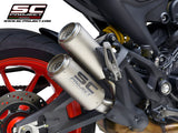CR-T Exhaust by SC-Project for Ducati monster 937+ and 950+ 2021 to 2023