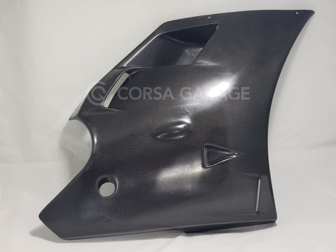 Carbon Fiber Right Side Panel Vented for Ducati 748 to 996 One Piece